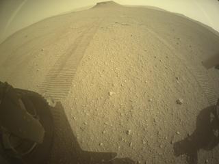 View image taken on Mars, Mars Perseverance Sol 693: Rear Left Hazard Avoidance Camera (Hazcam)
