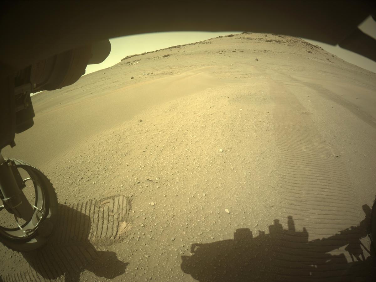 This image was taken by FRONT_HAZCAM_LEFT_A onboard NASA's Mars rover Perseverance on Sol 694