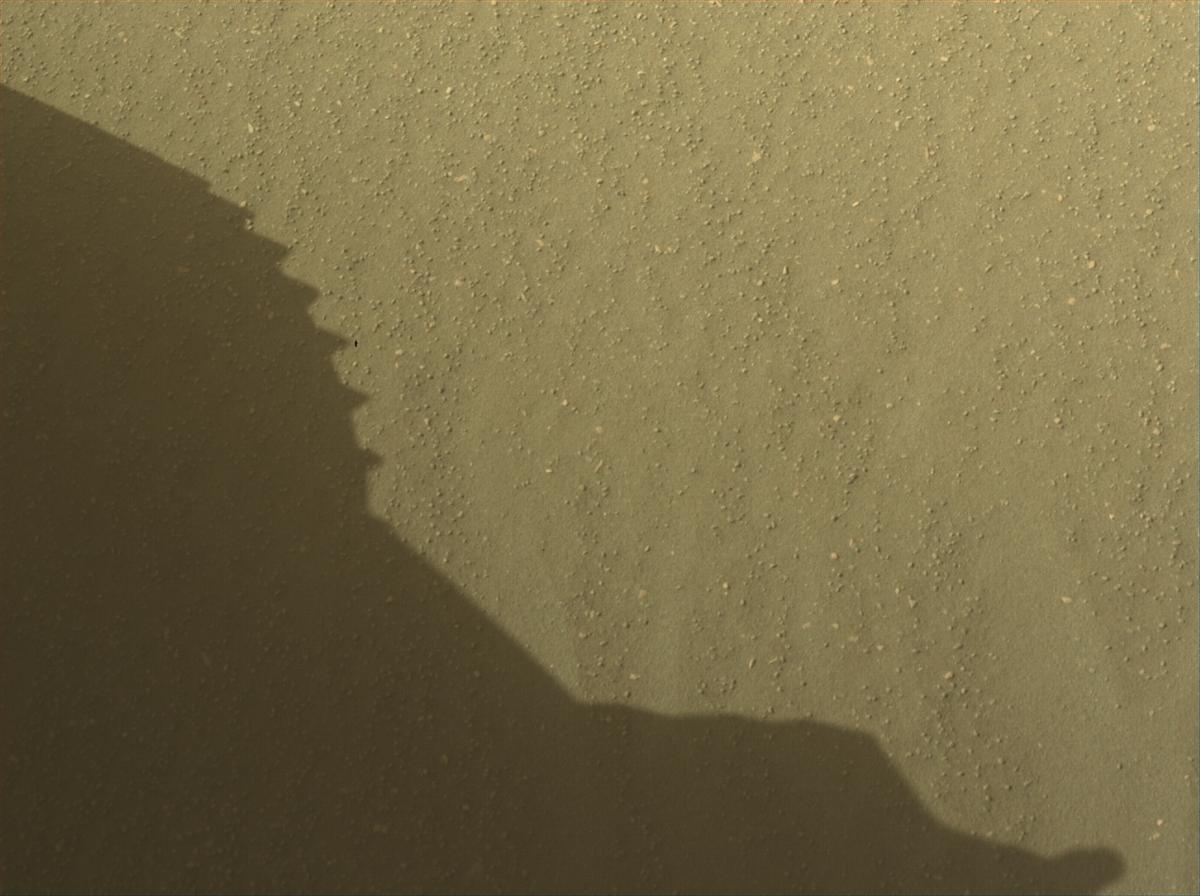 This image was taken by FRONT_HAZCAM_LEFT_A onboard NASA's Mars rover Perseverance on Sol 695