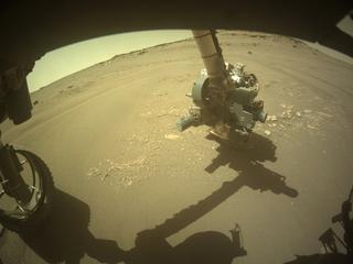View image taken on Mars, Mars Perseverance Sol 698: Front Left Hazard Avoidance Camera (Hazcam)