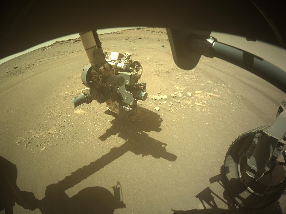 This image was taken by FRONT_HAZCAM_RIGHT_A onboard NASA's Mars rover Perseverance on Sol 698