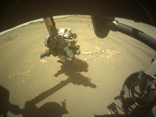 View image taken on Mars, Mars Perseverance Sol 698: Front Right Hazard Avoidance Camera (Hazcam)