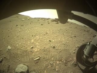 View image taken on Mars, Mars Perseverance Sol 698: Front Right Hazard Avoidance Camera (Hazcam)