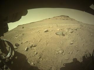 View image taken on Mars, Mars Perseverance Sol 700: Front Left Hazard Avoidance Camera (Hazcam)