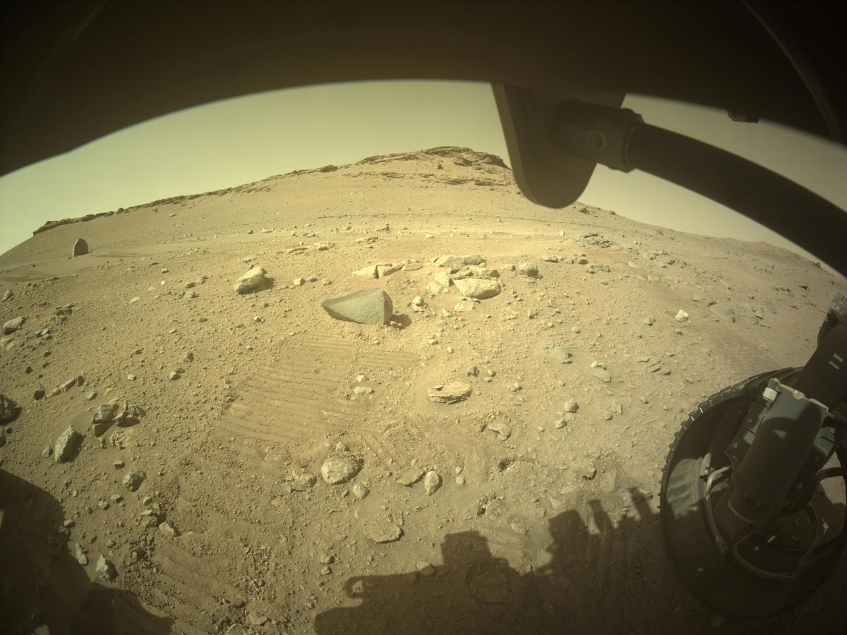 This image was taken by FRONT_HAZCAM_RIGHT_A onboard NASA's Mars rover Perseverance on Sol 700