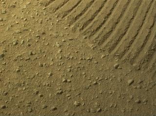 View image taken on Mars, Mars Perseverance Sol 702: Front Left Hazard Avoidance Camera (Hazcam)