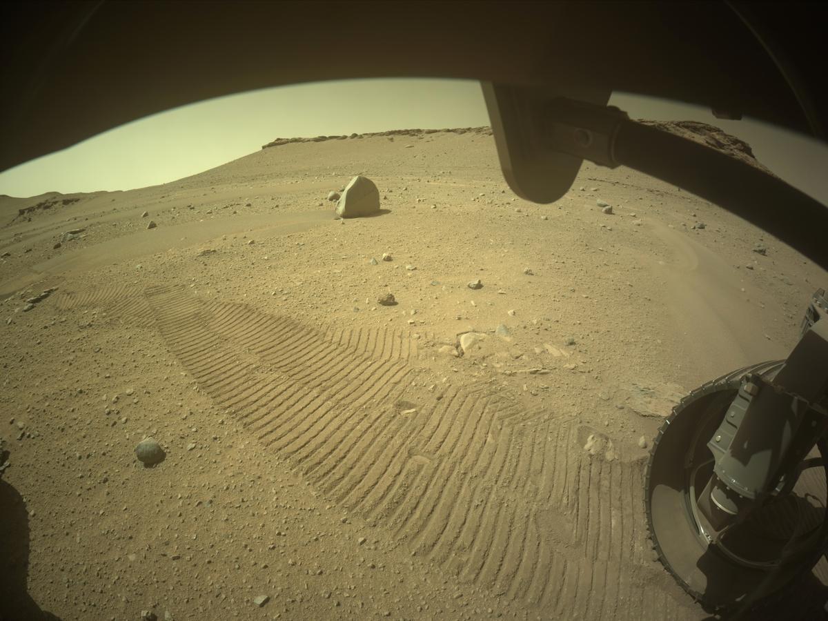 This image was taken by FRONT_HAZCAM_RIGHT_A onboard NASA's Mars rover Perseverance on Sol 706