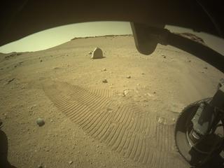 View image taken on Mars, Mars Perseverance Sol 706: Front Right Hazard Avoidance Camera (Hazcam)