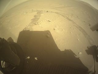 View image taken on Mars, Mars Perseverance Sol 706: Rear Left Hazard Avoidance Camera (Hazcam)