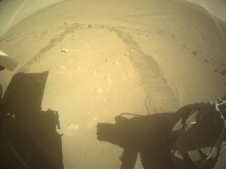 View image taken on Mars, Mars Perseverance Sol 706: Rear Right Hazard Avoidance Camera (Hazcam)