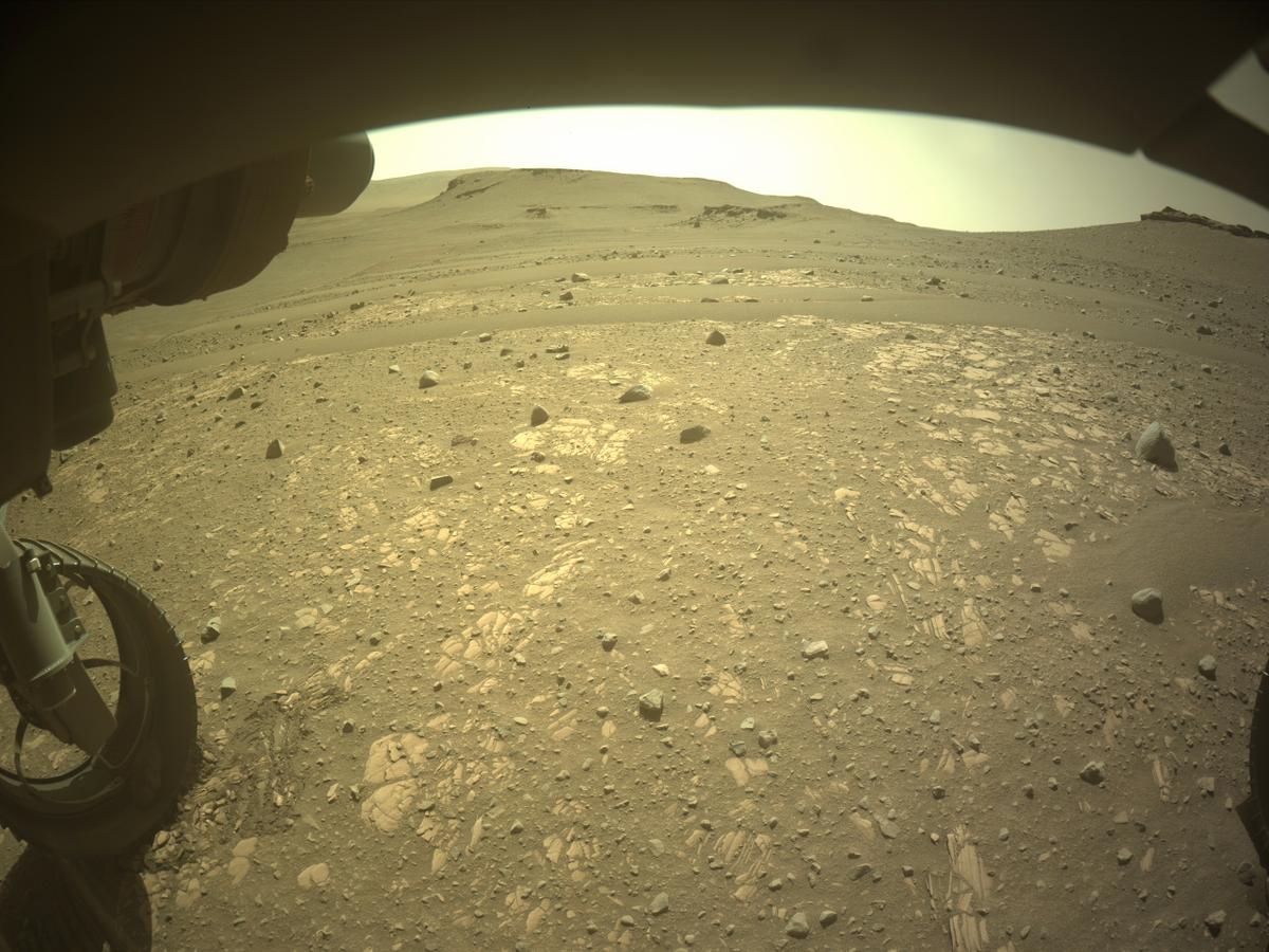 This image was taken by FRONT_HAZCAM_LEFT_A onboard NASA's Mars rover Perseverance on Sol 707