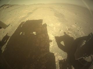 View image taken on Mars, Mars Perseverance Sol 707: Rear Right Hazard Avoidance Camera (Hazcam)