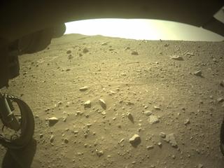 View image taken on Mars, Mars Perseverance Sol 708: Front Left Hazard Avoidance Camera (Hazcam)