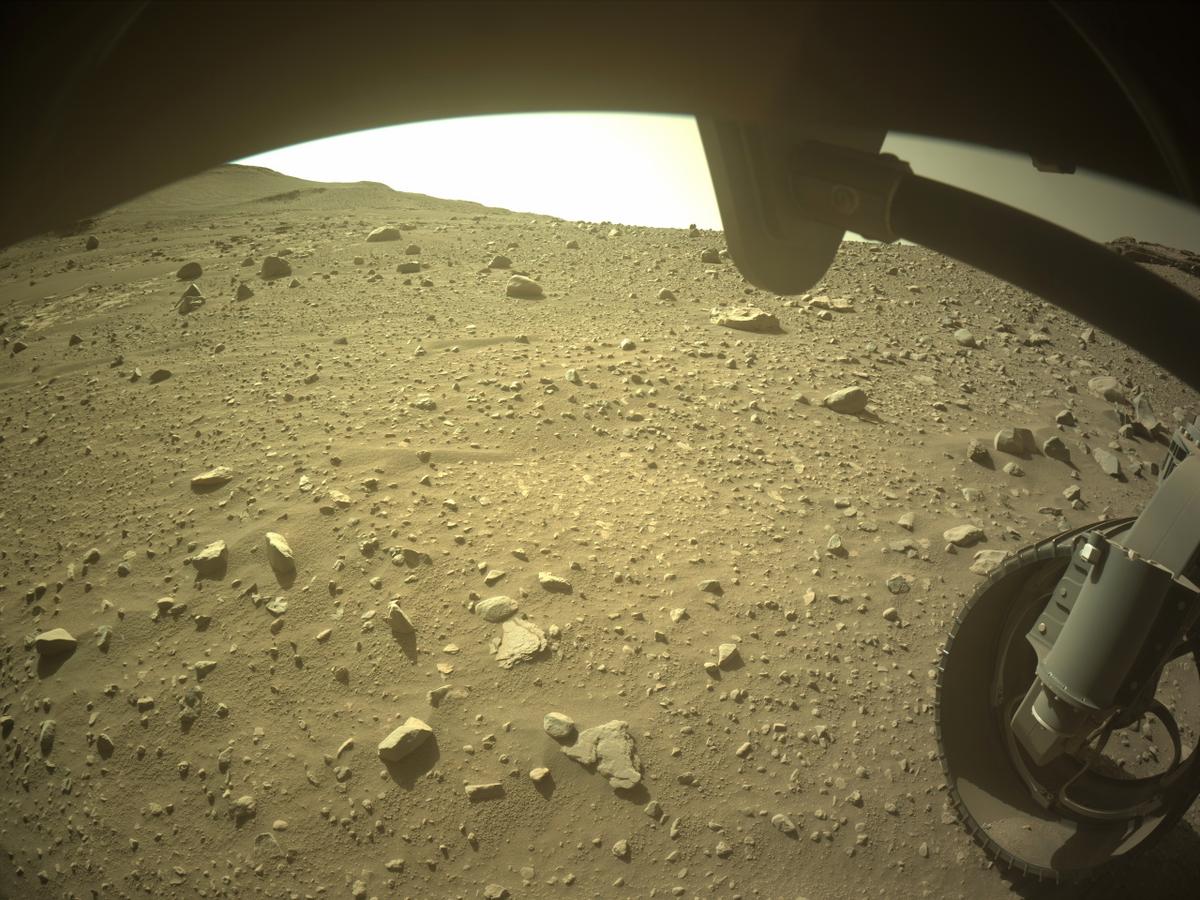 This image was taken by FRONT_HAZCAM_RIGHT_A onboard NASA's Mars rover Perseverance on Sol 708