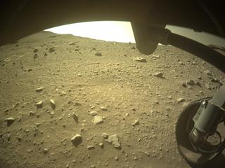 View image taken on Mars, Mars Perseverance Sol 708: Front Right Hazard Avoidance Camera (Hazcam)