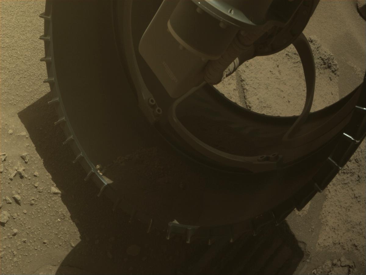 This image was taken by FRONT_HAZCAM_RIGHT_A onboard NASA's Mars rover Perseverance on Sol 709