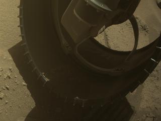 View image taken on Mars, Mars Perseverance Sol 709: Front Right Hazard Avoidance Camera (Hazcam)