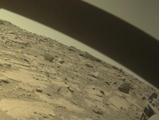 View image taken on Mars, Mars Perseverance Sol 709: Front Right Hazard Avoidance Camera (Hazcam)