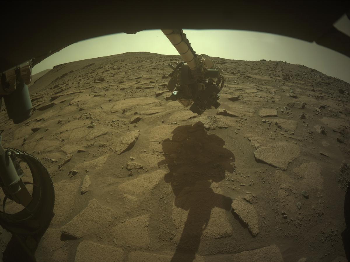 This image was taken by FRONT_HAZCAM_LEFT_A onboard NASA's Mars rover Perseverance on Sol 711