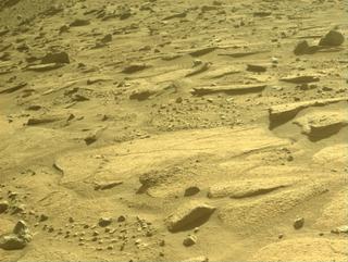 View image taken on Mars, Mars Perseverance Sol 711: Front Left Hazard Avoidance Camera (Hazcam)