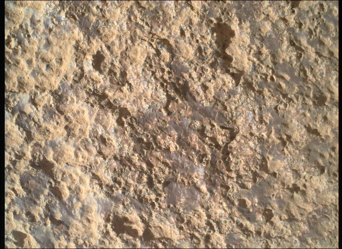 This image was taken by SHERLOC_WATSON onboard NASA's Mars rover Perseverance on Sol 711