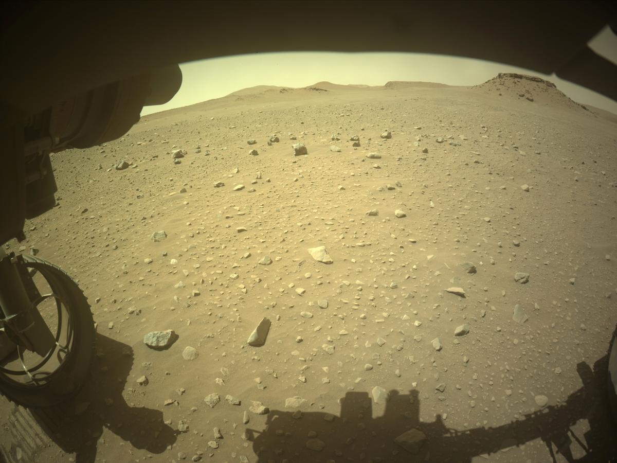 This image was taken by FRONT_HAZCAM_LEFT_A onboard NASA's Mars rover Perseverance on Sol 713