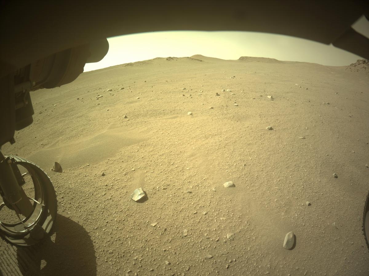 This image was taken by FRONT_HAZCAM_LEFT_A onboard NASA's Mars rover Perseverance on Sol 714