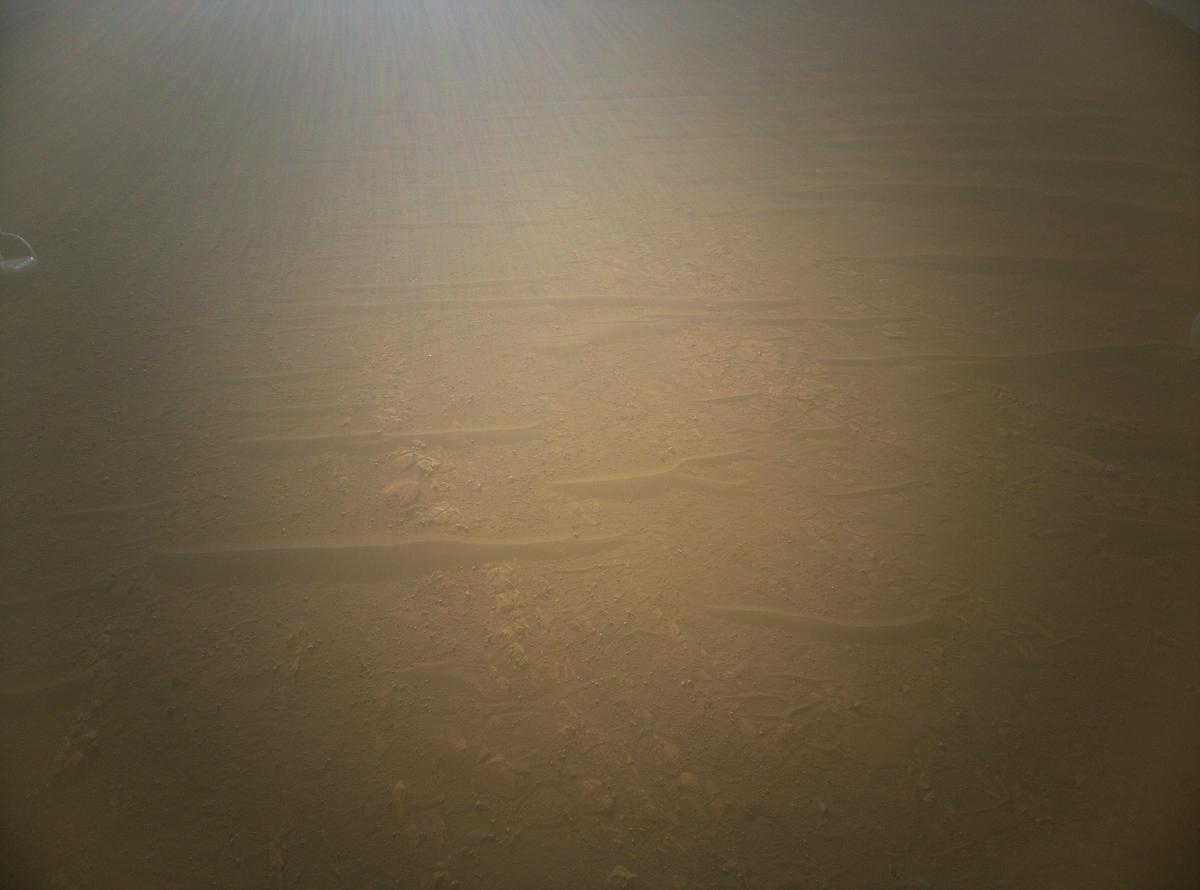 This image was taken by HELI_RTE onboard NASA's Mars rover Perseverance on Sol 714