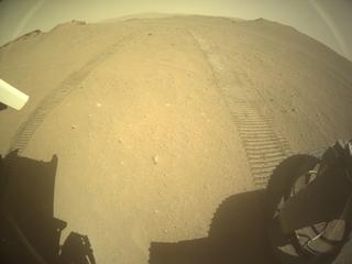 View image taken on Mars, Mars Perseverance Sol 716: Rear Right Hazard Avoidance Camera (Hazcam)