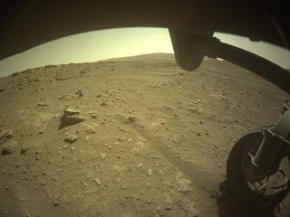 View image taken on Mars, Mars Perseverance Sol 719: Front Right Hazard Avoidance Camera (Hazcam)