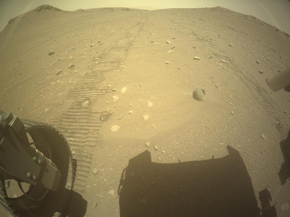 This image was taken by REAR_HAZCAM_LEFT onboard NASA's Mars rover Perseverance on Sol 719