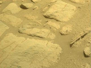 View image taken on Mars, Mars Perseverance Sol 721: Front Left Hazard Avoidance Camera (Hazcam)
