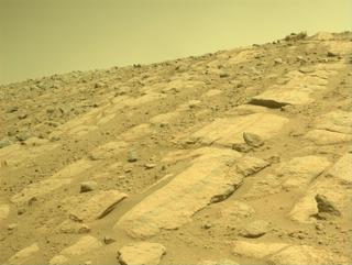 View image taken on Mars, Mars Perseverance Sol 721: Front Left Hazard Avoidance Camera (Hazcam)
