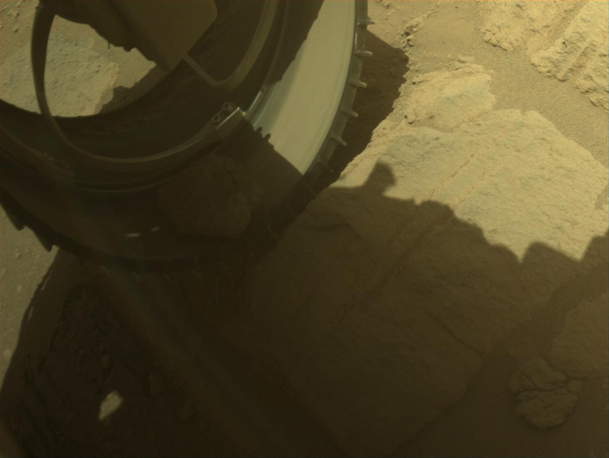 This image was taken by FRONT_HAZCAM_LEFT_A onboard NASA's Mars rover Perseverance on Sol 721