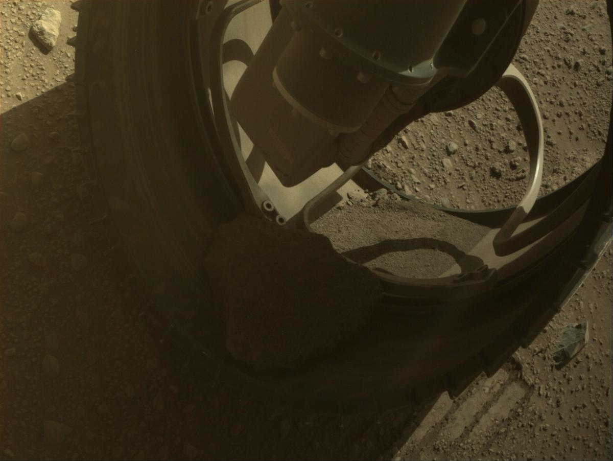 This image was taken by FRONT_HAZCAM_RIGHT_A onboard NASA's Mars rover Perseverance on Sol 721