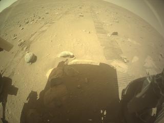View image taken on Mars, Mars Perseverance Sol 721: Rear Right Hazard Avoidance Camera (Hazcam)