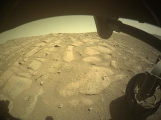 View image taken on Mars, Mars Perseverance Sol 726: Front Right Hazard Avoidance Camera (Hazcam)