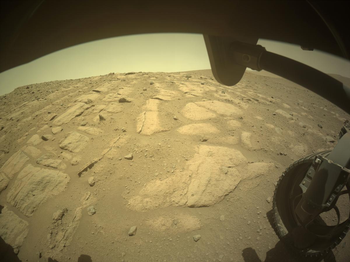 This image was taken by FRONT_HAZCAM_RIGHT_A onboard NASA's Mars rover Perseverance on Sol 729