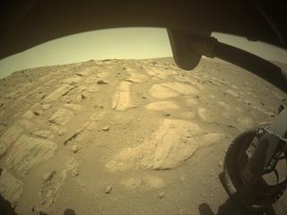 View image taken on Mars, Mars Perseverance Sol 729: Front Right Hazard Avoidance Camera (Hazcam)