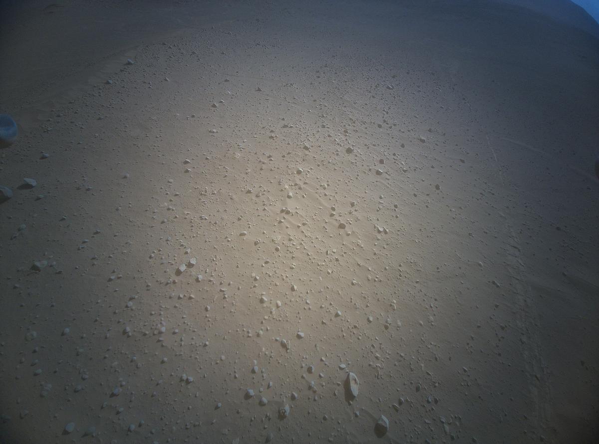 This image was taken by HELI_RTE onboard NASA's Mars rover Perseverance on Sol 729