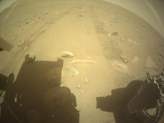View image taken on Mars, Mars Perseverance Sol 729: Rear Right Hazard Avoidance Camera (Hazcam)