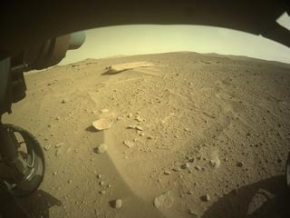 View image taken on Mars, Mars Perseverance Sol 731: Front Left Hazard Avoidance Camera (Hazcam)