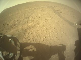 View image taken on Mars, Mars Perseverance Sol 731: Rear Left Hazard Avoidance Camera (Hazcam)