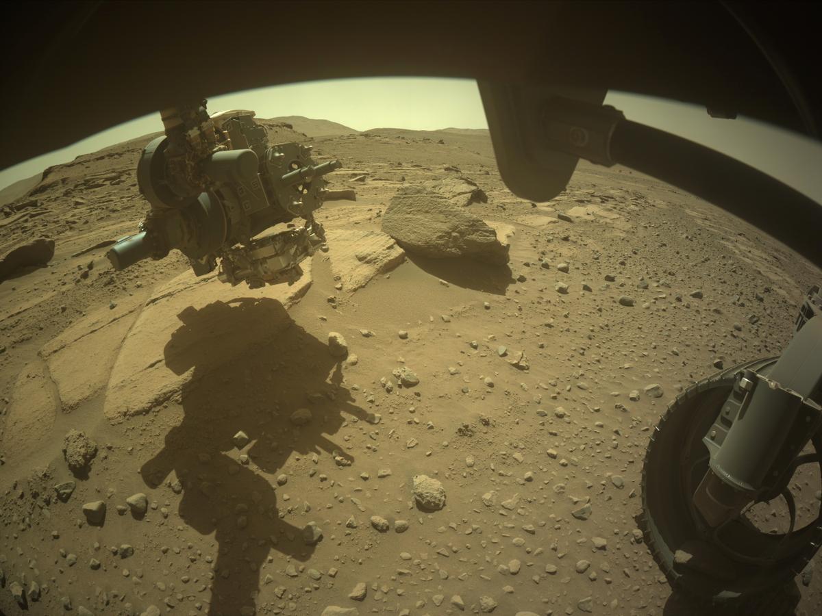 This image was taken by FRONT_HAZCAM_RIGHT_A onboard NASA's Mars rover Perseverance on Sol 741