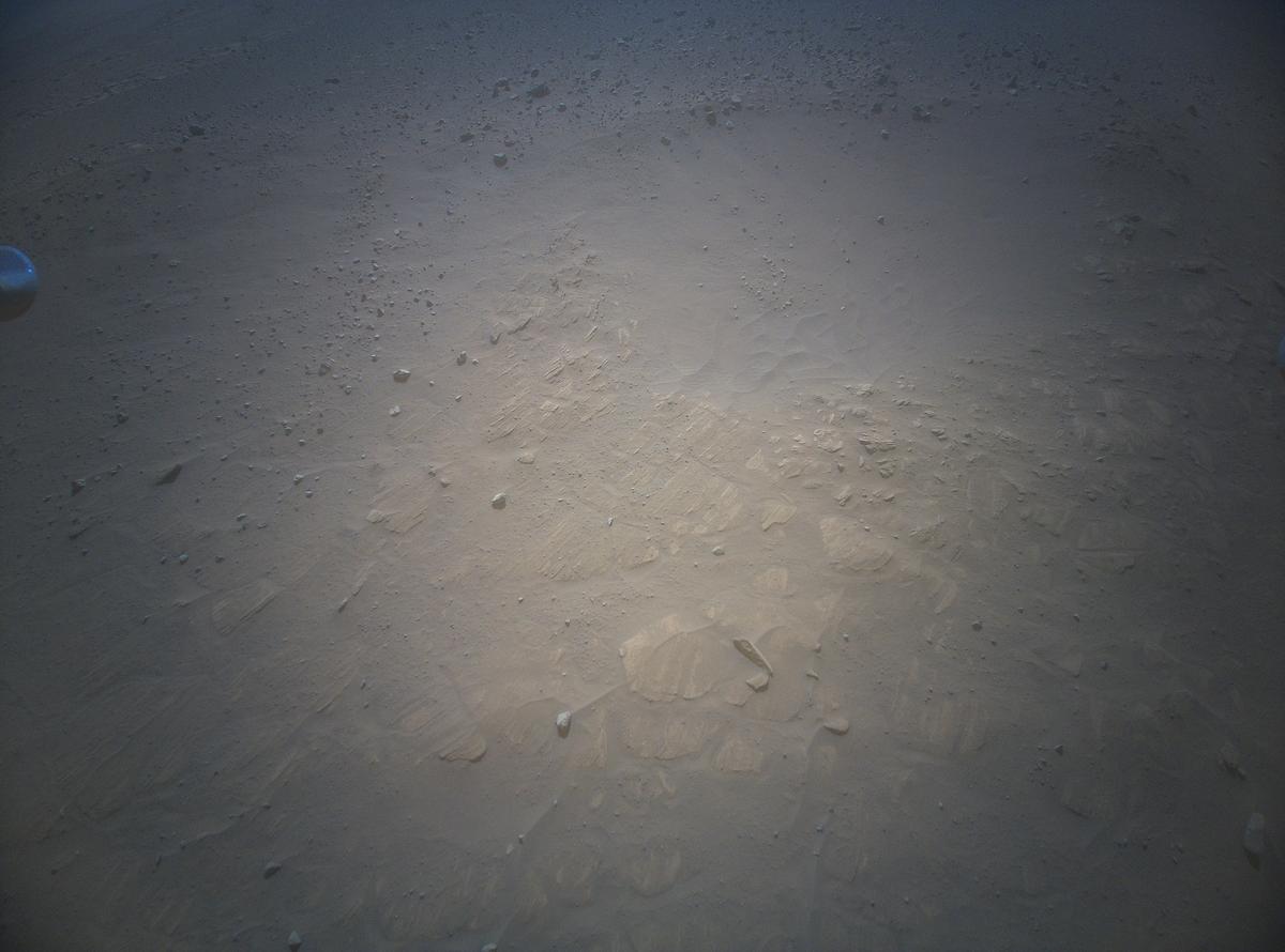 This image was taken by HELI_RTE onboard NASA's Mars rover Perseverance on Sol 741