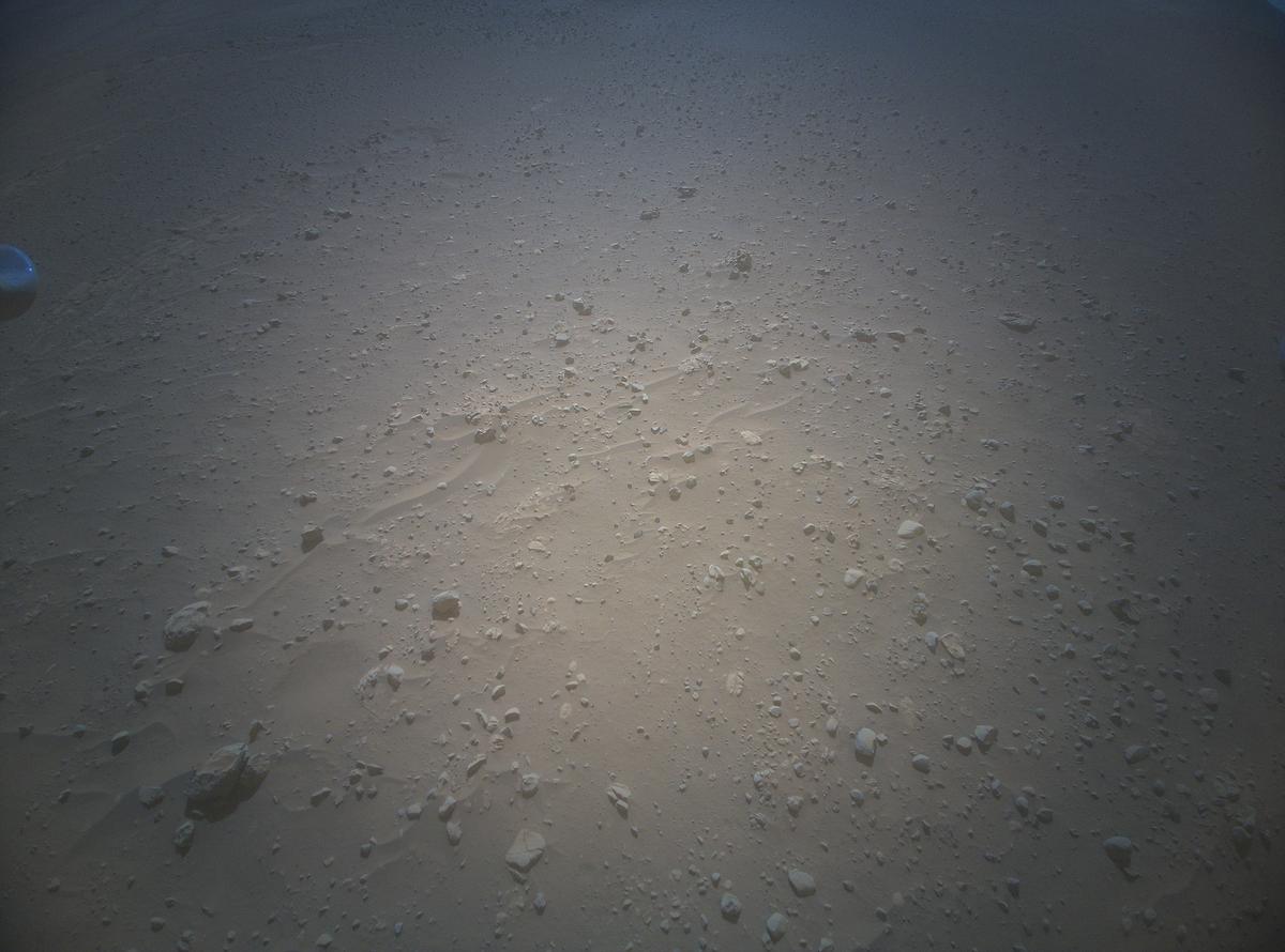 This image was taken by HELI_RTE onboard NASA's Mars rover Perseverance on Sol 741