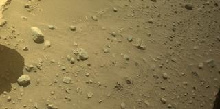 View image taken on Mars, Mars Perseverance Sol 742: Front Left Hazard Avoidance Camera (Hazcam)