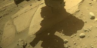 View image taken on Mars, Mars Perseverance Sol 742: Front Right Hazard Avoidance Camera (Hazcam)