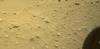 View image taken on Mars, Mars Perseverance Sol 742: Front Right Hazard Avoidance Camera (Hazcam)