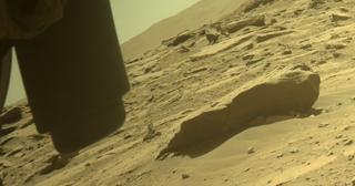 View image taken on Mars, Mars Perseverance Sol 743: Front Left Hazard Avoidance Camera (Hazcam)
